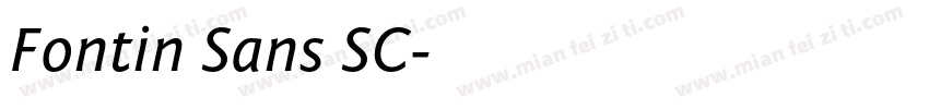 Fontin Sans SC字体转换
